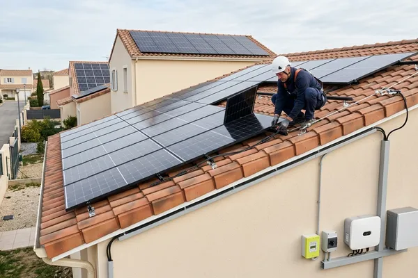 Panneaux solaires dans le Var